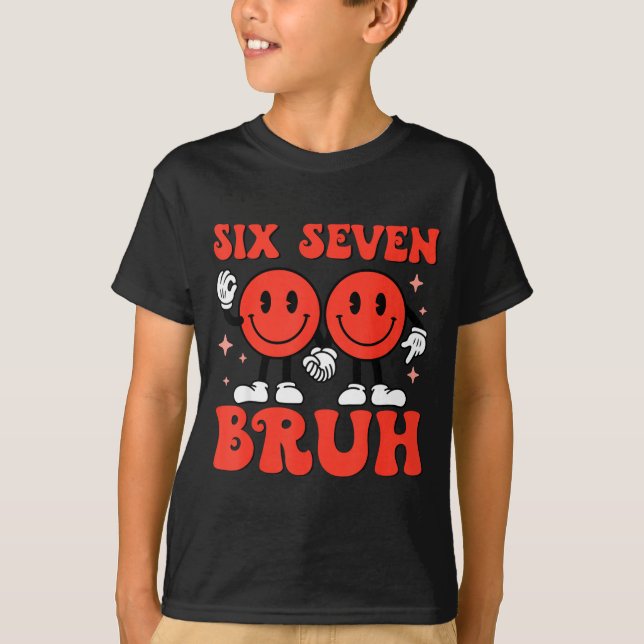 Camiseta Valentine’s Day Funny 67 Meme Six Seven 6 7 Valent (Frente)
