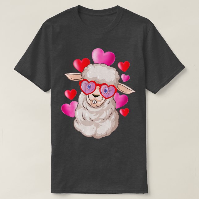 Camiseta Valentine Sheep Lover - Flock Herder Sheep Farmer  (Frente do Design)