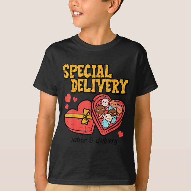 Camiseta Valentines Day Baby Special Labor Delivery Nurse W (Frente)