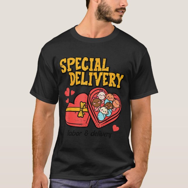 Camiseta Valentines Day Baby Special Labor Delivery Nurse W (Frente)