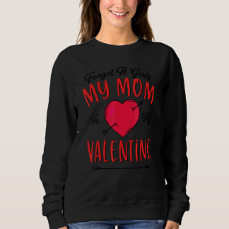Camiseta Valentines Day Boys Shirt Mom Is My Valentine Kids