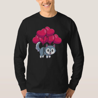 Camiseta Valentines Day Cute Dogs Love Boyfriend Girlfriend