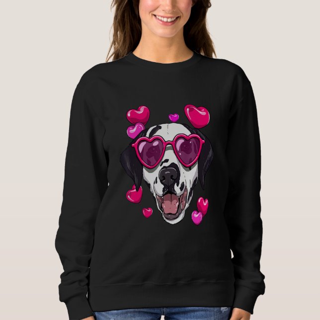 Camiseta Valentines Day Dalmatian Heart Couples Love Day Do (Frente)