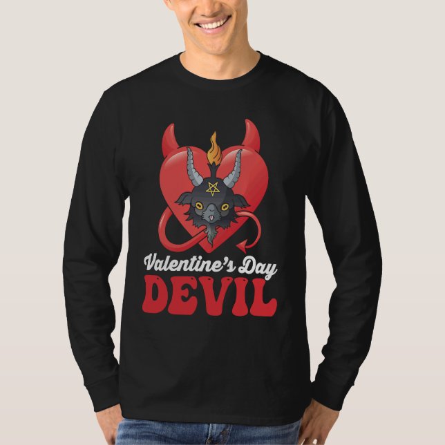 Camiseta Valentine's Day Devil Baphomet (Frente)