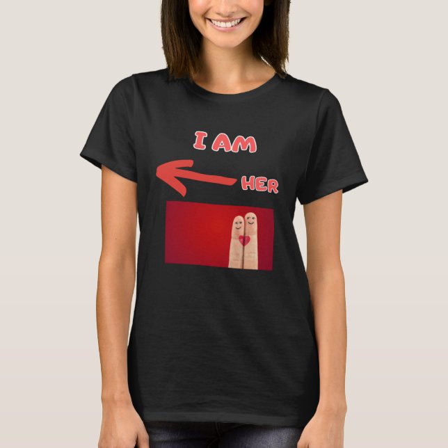 Camiseta Valentine's Day  happy  for boyfriend (Frente)