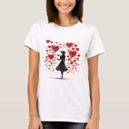 Camiseta Valentines Day Hearts