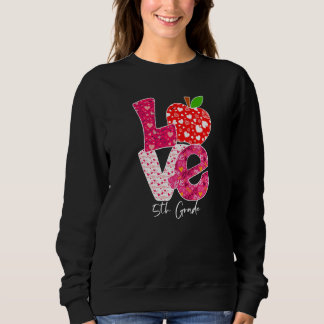 Camiseta Valentines Day Love 5th Grade Squad Teacher Kids O
