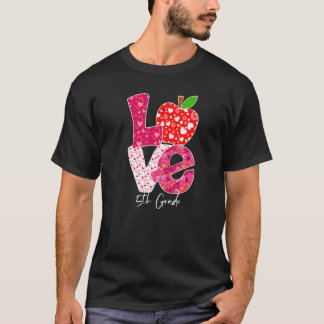 Camiseta Valentines Day Love 5th Grade Squad Teacher Kids O