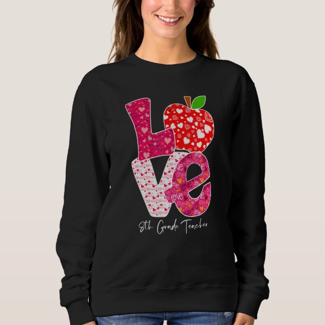 Camiseta Valentines Day Love 8th Grade Teacher Teacher Kids (Frente)