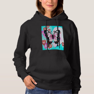 Camiseta Valentine's Day Love Heart Butterfly Girlfriend Fi