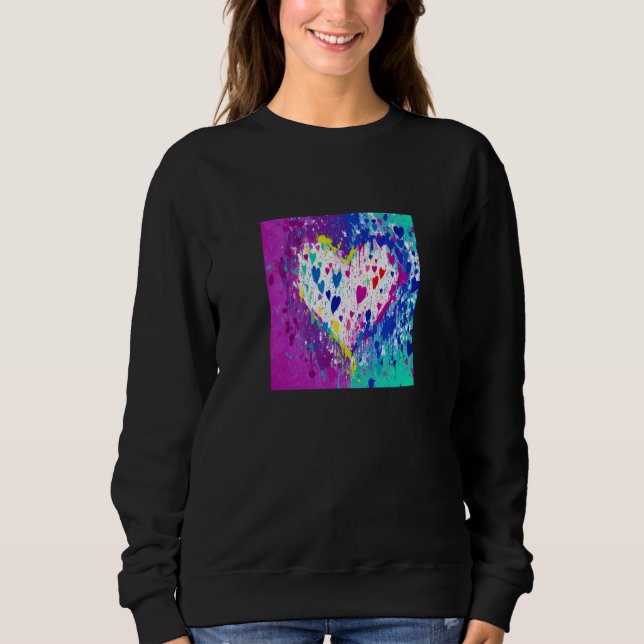 Camiseta Valentine's Day Love Heart Girlfriend Fiancée Wife (Frente)