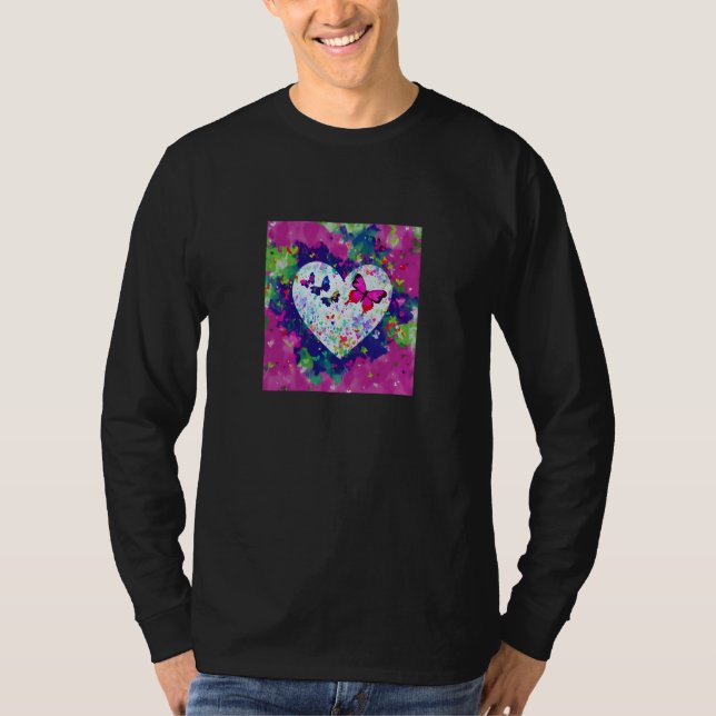 Camiseta Valentine's Day Love Heart Girlfriend Fiancée Wife (Frente)