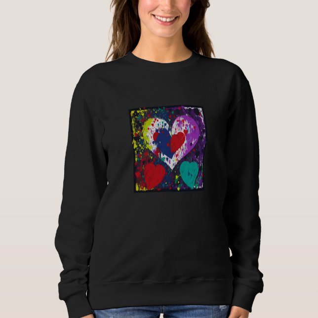 Camiseta Valentine's Day Love Heart Girlfriend Fiancée Wife (Frente)
