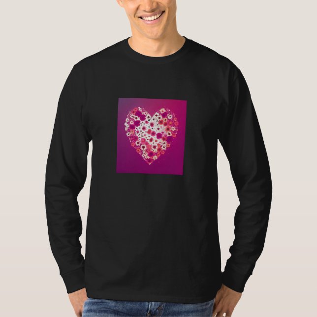 Camiseta Valentine's Day Love Heart Girlfriend Fiancée Wife (Frente)