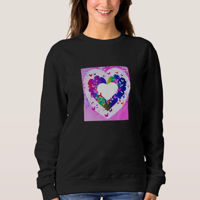 Camiseta Valentine's Day Love Heart Girlfriend Fiancée Wife (Frente)