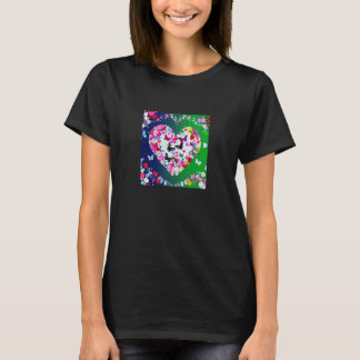 Camiseta Valentine's Day Love Heart Girlfriend Fiancée Wife