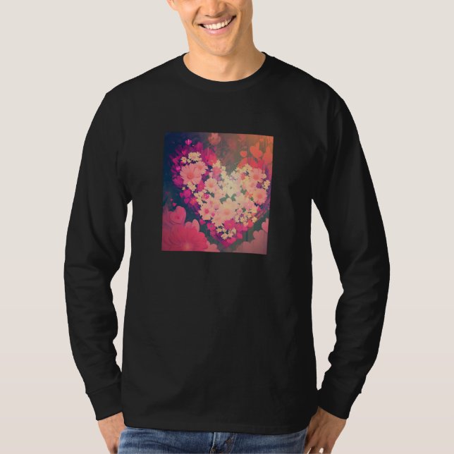 Camiseta Valentine's Day Love Heart Girlfriend Fiancée Wife (Frente)