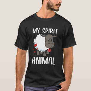 Camiseta Valentines Day My Spirit Animal Sheep I Love You H