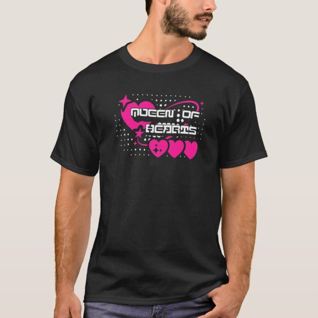 Camiseta Valentines Day Queen Of Hearts  1 (Frente)
