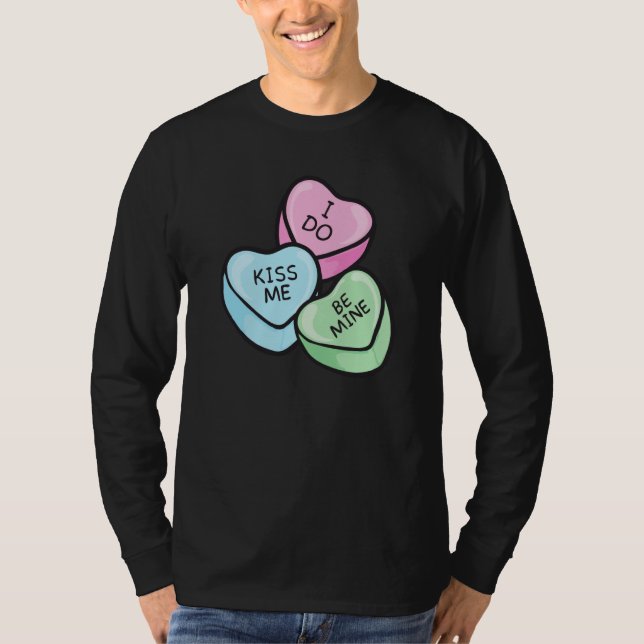 Camiseta Valentine's Day Saying Hearts (Frente)