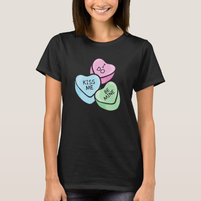 Camiseta Valentine's Day Saying Hearts (Frente)