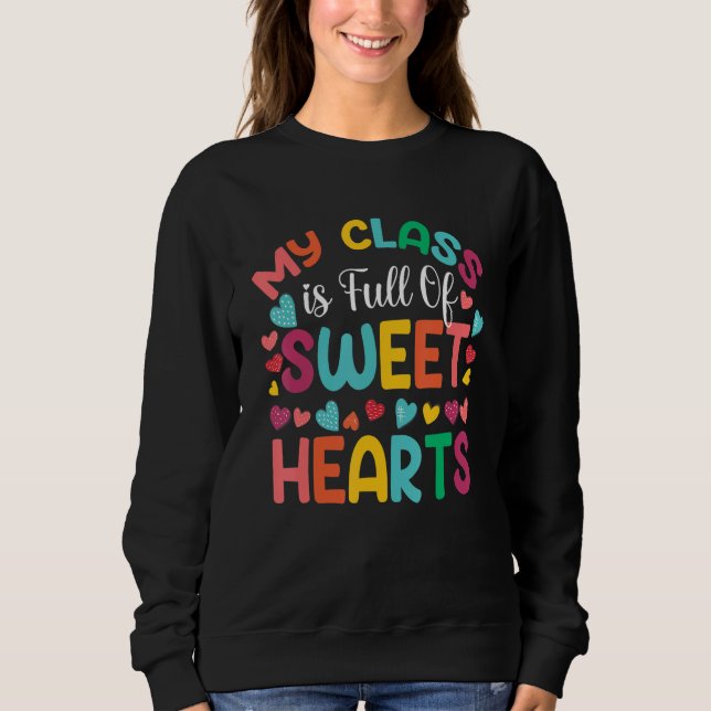 Camiseta Valentines Day Teacher   Love My Sweet Students (Frente)