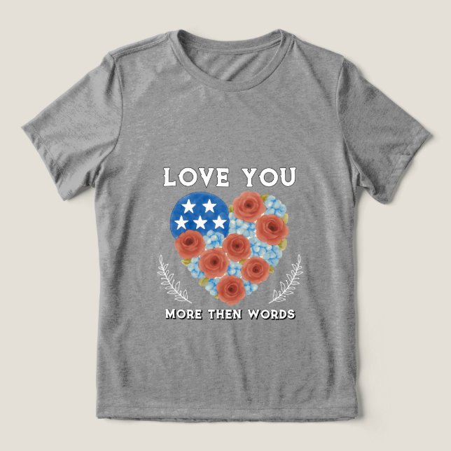 Camiseta Valentine's day Tri-Blend shirt (Design frontal)