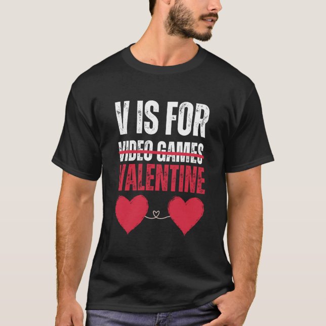 Camiseta Valentine's Day  Video Games Women And Men 2023 Re (Frente)