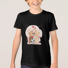 Camiseta Valentine's Day with Bears in Love and Soccer