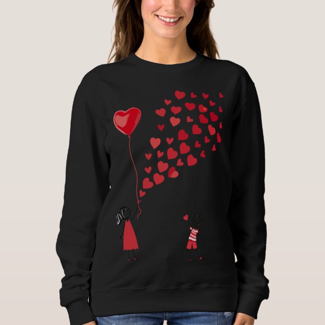 Camiseta Valentine's design women sweatshirt (Frente)