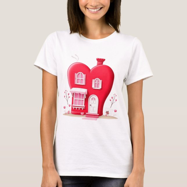 CAMISETA VALENTINES HEART HOUSE (Frente)