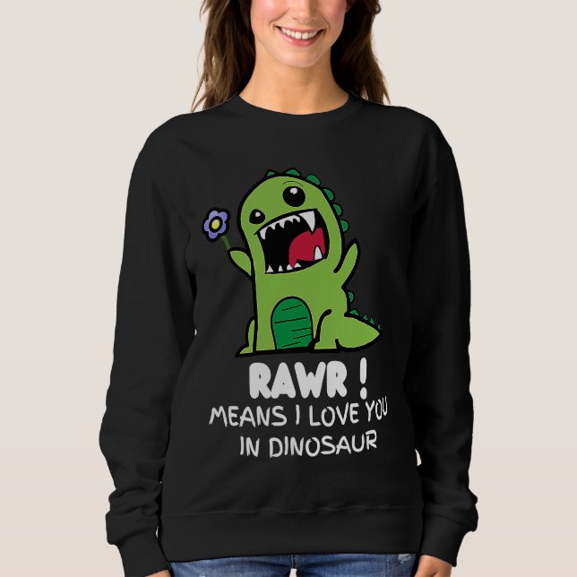 Camiseta Valentine's Rex Cute Dinosaur (Frente)