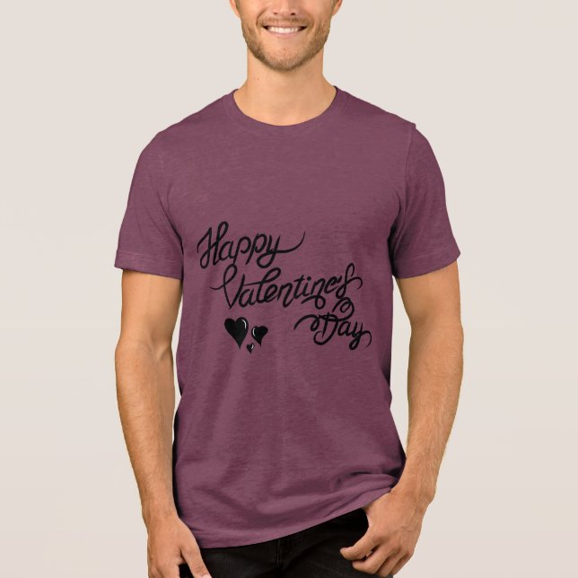 Camiseta Valentine's Typography Sayings (Frente)