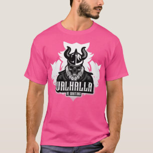 Camiseta Valhalla Está Esperando Lobos Viking Odin Guerreir
