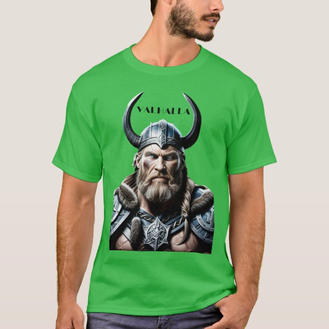Camiseta Valhalla Viking: Mostre Seu Orgulho Viking Valhall (Frente)