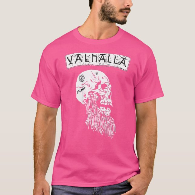 Camiseta Valhalla Warriors Berserker Vikings Odin Ragnar Ba (Frente)