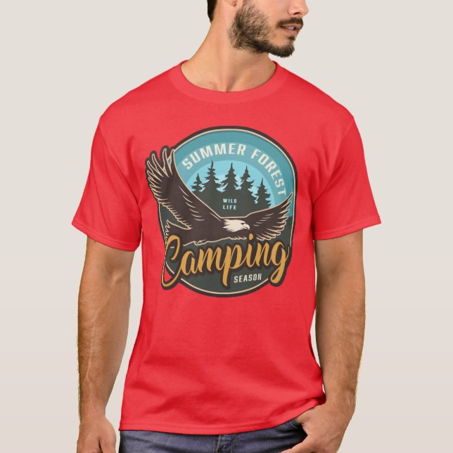 CAMISETA VALKYRIE TEMPORADA DE ACAMPAMENTO NA FLORESTA DE V (Frente)