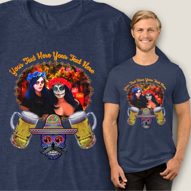 Camiseta Vallarta Catrinas com crânios 1718 (Criador carregado)