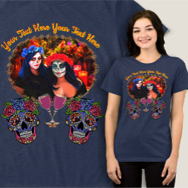 Camiseta Vallarta Catrinas com crânios 1718