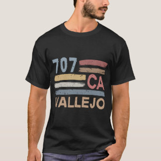 Camiseta Vallejo Area Code 707 Residents State California