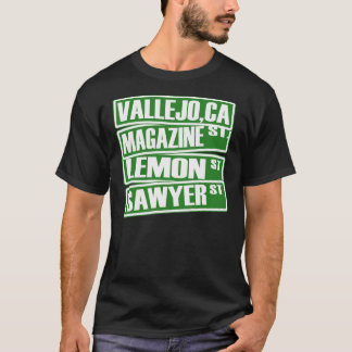 Camiseta Vallejo,Ca (Ruas De Revistas, Ruas De Limão, Ruas