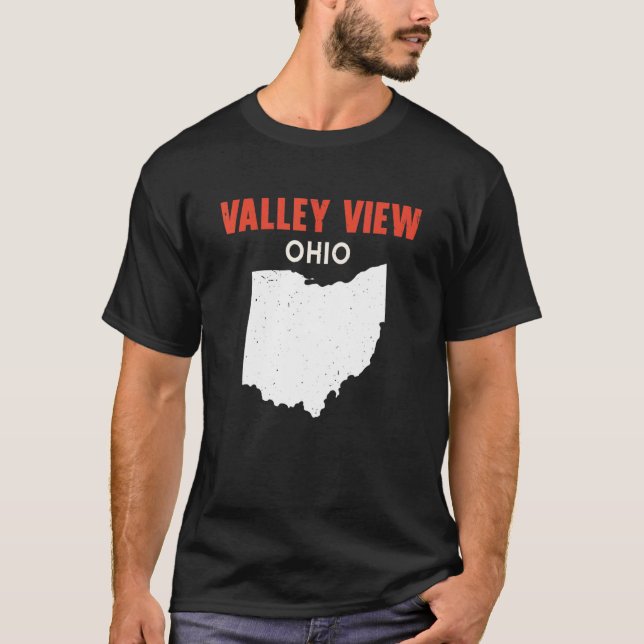 Camiseta Valley View Ohio USA State America Travel Ohioan (Frente)