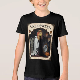 Camiseta Valloween Ceremony Ghost And Robed Figure