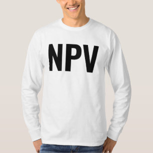 Camiseta Valor atual líquido do NPV