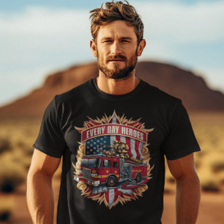 Camiseta Valor dos Bombeiros Americanos