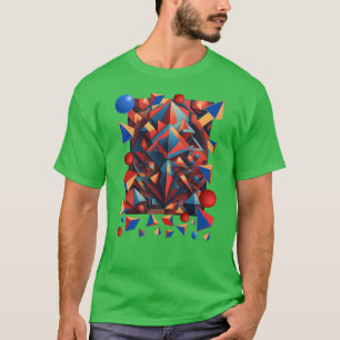 Camiseta Valores de abstrato coloridos