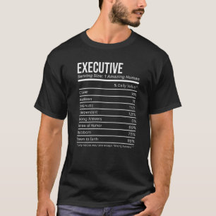 Camiseta Valores Nutricionais Executivos Factos Nutriciona