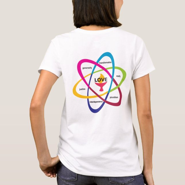 Camiseta Valores Partilhados Atom - Associ Universitário Un (Verso)