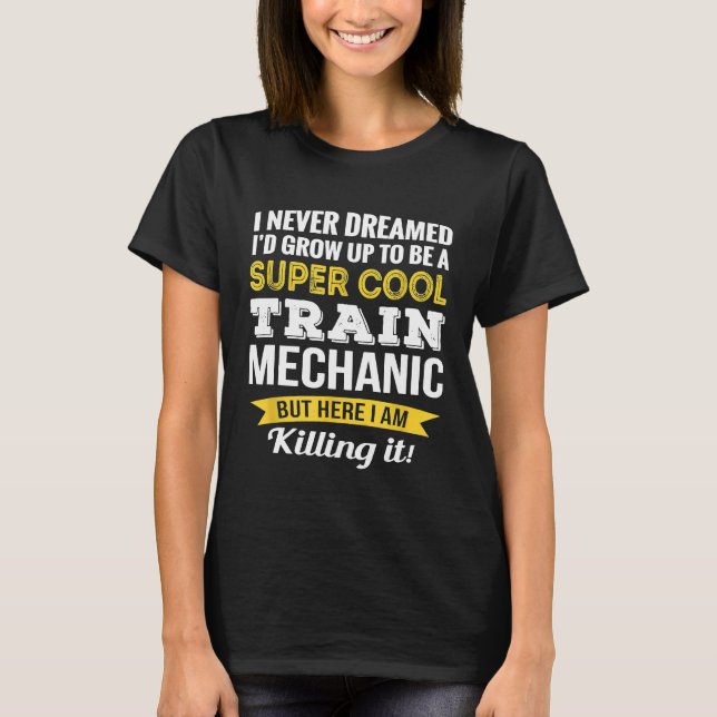 Camiseta Valorização do Mecânico de Trem (Frente)