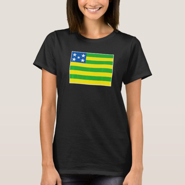 Camiseta Valparaíso de Goiás Flag National pride  Souvenir (Frente)